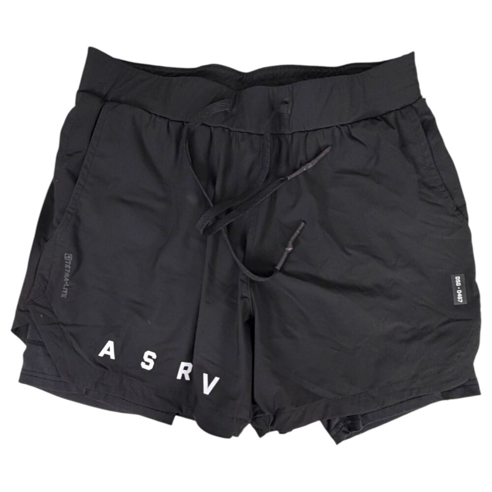 Asrv Tetra-Lite Black Pull On Drawstring Lined Ru… - image 1